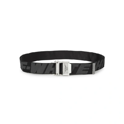 Shop Off-white Industrial 2.0 Logo-jacquard Belt In Black