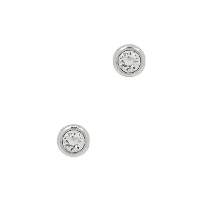 Shop Olivia Burton Bejewelled Crystal-embellished Earrings In Silver