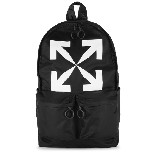 white nylon backpack
