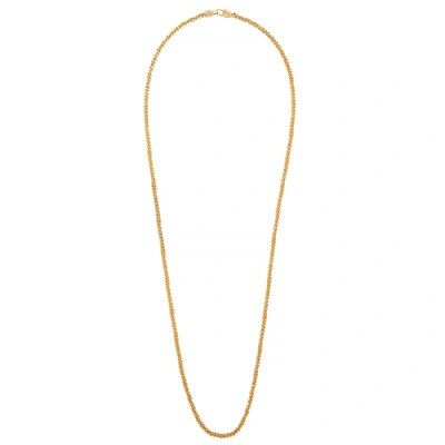 Shop Tom Wood Curb M Gold-plated Chain Necklace