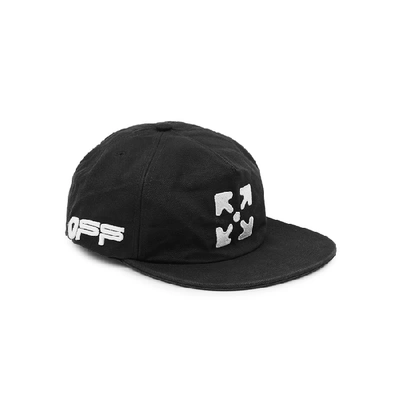 Shop Off-white Arrows Embroidered Cotton Cap