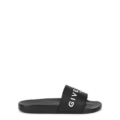 Givenchy Men Black Logo Slides, 11 Luxury Slippers & Slides For Men Darveys In Black