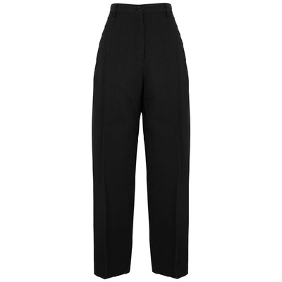 Shop Jil Sander Black Wide-leg Trousers