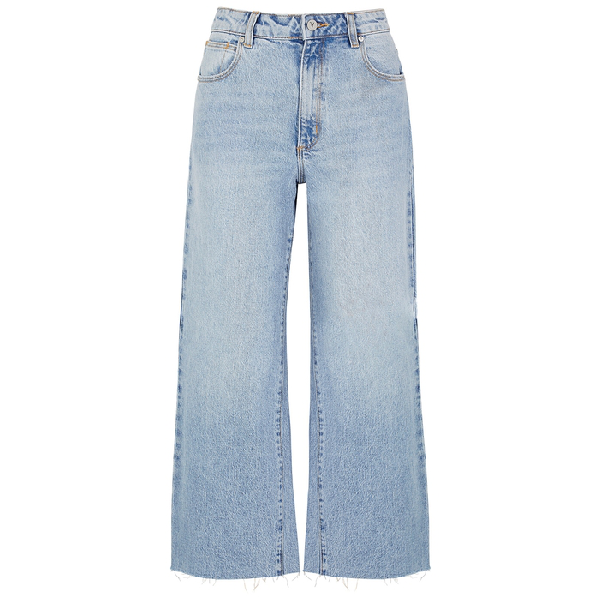 light blue wide leg jeans