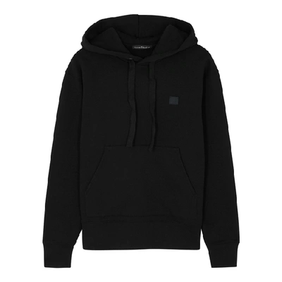 Shop Acne Studios Ferris Face Black Cotton Sweatshirt