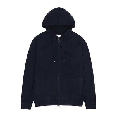 Shop Derek Rose Finley Navy Cashmere Sweatshirt