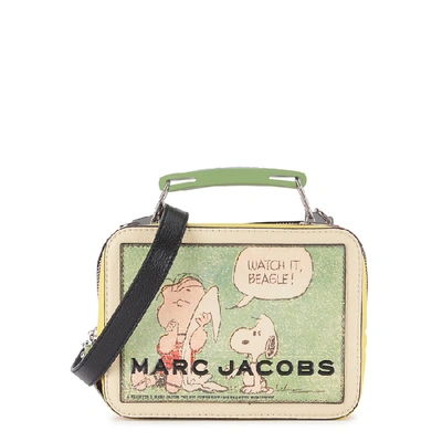 Shop Marc Jacobs X Peanuts The Box 20 Leather Cross-body Bag In Multicoloured