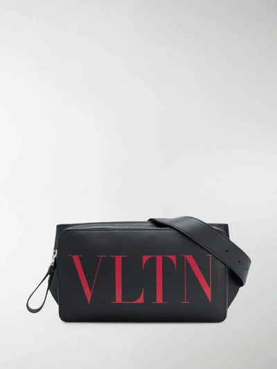 Shop Valentino Garavani Vltn Belt Bag In Black