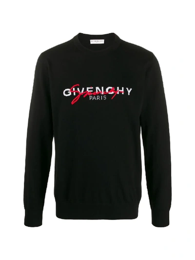 Shop Givenchy Multi Logo Jumper In Black