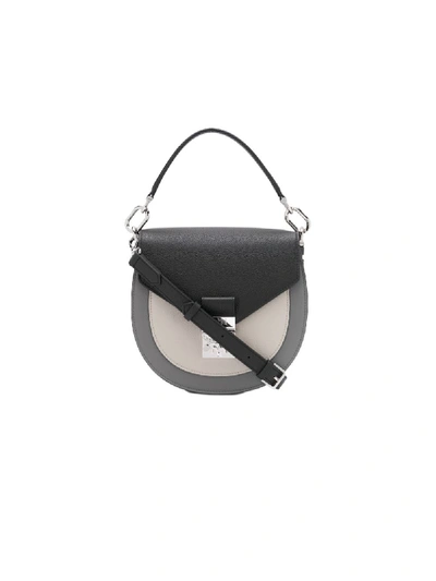 Shop Mcm Patricia Colour-block Shoulder Bag In Black
