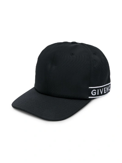Shop Givenchy Logo Intarsia Cap In Black