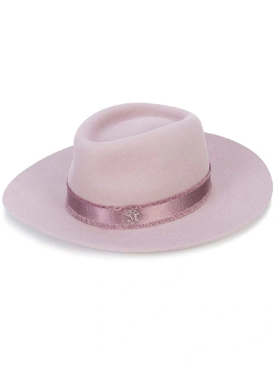 Shop Maison Michel Charles Felt Hat In Pink