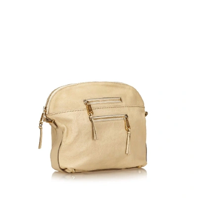 Pre-owned Chloé Leather Clutch In Neutrals