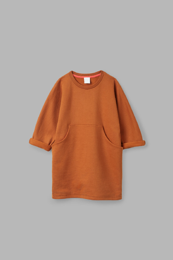 Cos Kids' Front-pocket Jersey Dress In Orange | ModeSens
