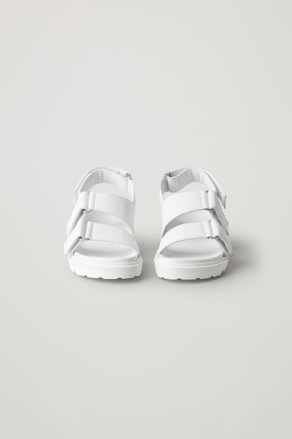cos white sandals