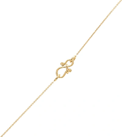 Shop Sophie Bille Brahe Diamante Simple 18kt Gold And Diamond Necklace