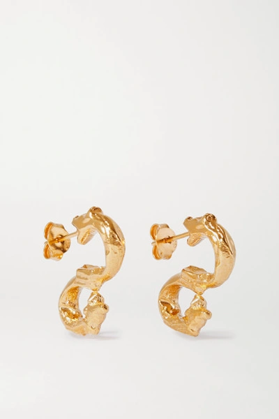 Shop Alighieri Parola Ornata Gold-plated Earrings