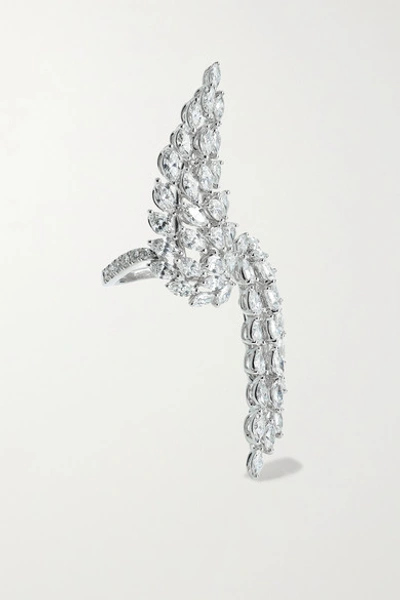 Shop Messika Toi & Moi Angel 18-karat White Gold Diamond Ring