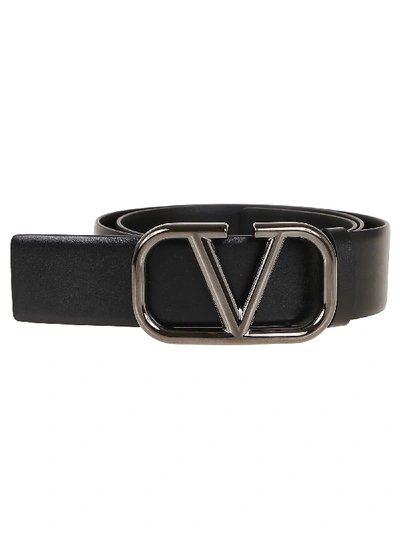 Shop Valentino Buckle Belt H40 In No Nero