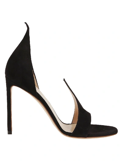 Shop Francesco Russo Flame Sandals In Black