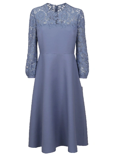 Shop Valentino Lace Dress In Cloud