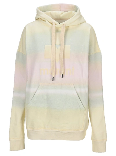 Shop Isabel Marant Étoile Im Etoile Mansel Hoodie In Yellow Tie Dye