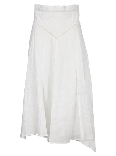Shop Isabel Marant Étoile Im Etoile Aline Skirt In White