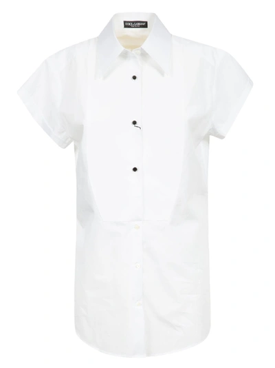 Shop Dolce & Gabbana Shortsleeved Shirt In White