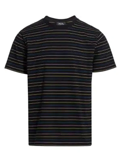 Shop Apc Milo Multicolor Stripe T-shirt