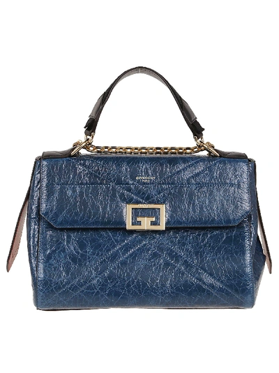 Shop Givenchy I.d Medium Bag In Oil Blue