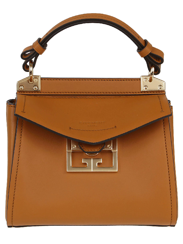 Givenchy Mini Leather Mystic Bag In Desert | ModeSens