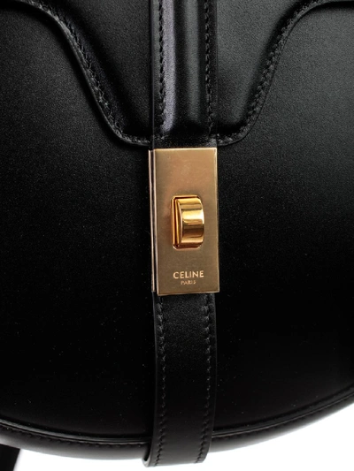 Shop Celine Small Besace 16 Bag In Black