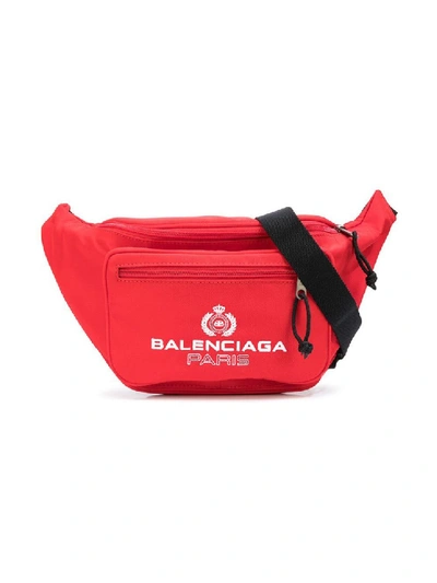 Shop Balenciaga Red Men's Paris Explorer Belt Bag