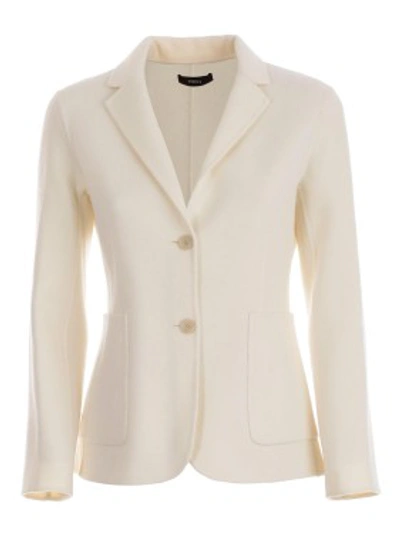 Shop Theory Single Breasted Blazer In White