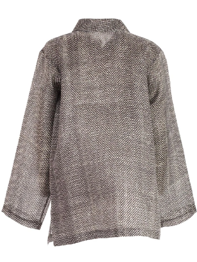 Shop Sofie D'hoore Polo Neck Top In Grey