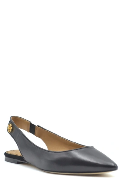 Shop Tory Burch Kira Slingback Ballerina Flats In Black