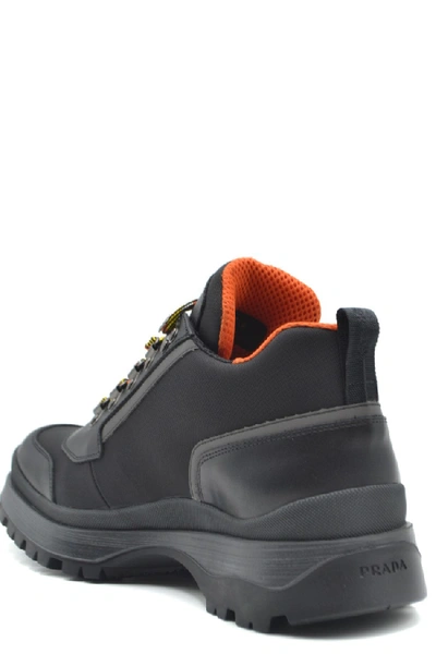 Shop Prada Lace-up Boots In Grey