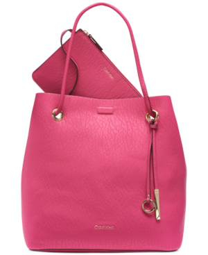 calvin klein gabrianna small tote