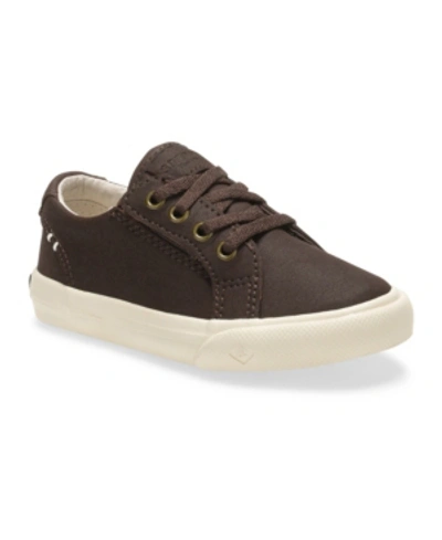 Shop Sperry Kids Toddler And Little Boy Striper Ii Lace To Toe Junior Sneaker In Brown