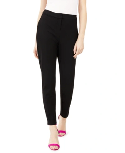 Shop Vince Camuto Petite Two-way-stretch Twill Pants In Rich Black
