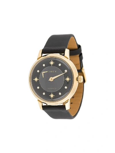Shop Timex Celestial 38mm Automatic Watch In Black