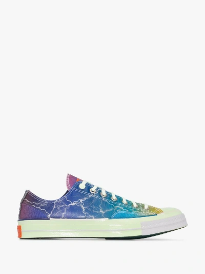 Shop Converse X Pigalle Green Chuck 70 Low Top Sneakers