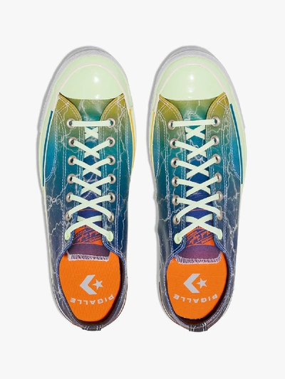 Shop Converse X Pigalle Green Chuck 70 Low Top Sneakers
