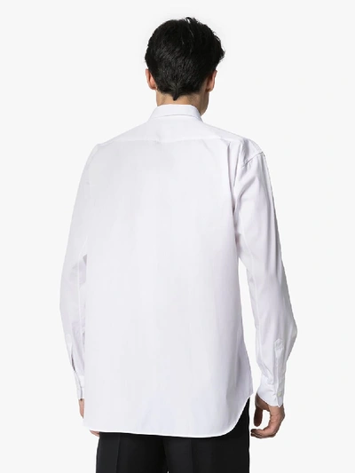 Shop Comme Des Garçons Shirt Front Pocket Button-down Shirt In White