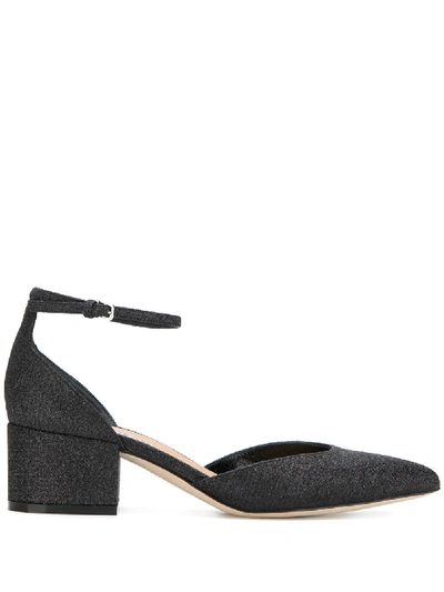 Shop Sergio Rossi Sergio 50mm Ankle Strap Pumps In Black