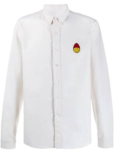 Shop Ami Alexandre Mattiussi Classic Button-front Shirt In Neutrals