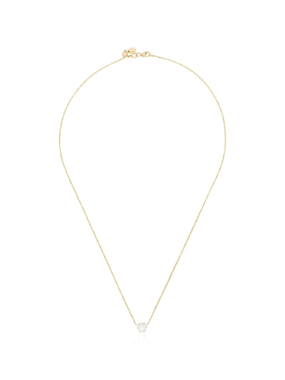 Shop Jade Trau 18kt Yellow Gold Penelope Diamond Pendant Necklace In Metallic