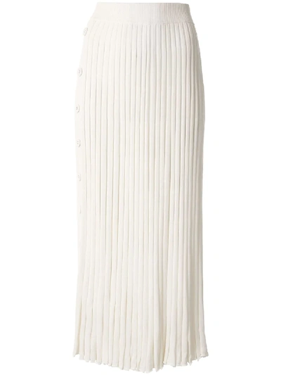 Shop Christopher Esber Pleated Backless Top In White