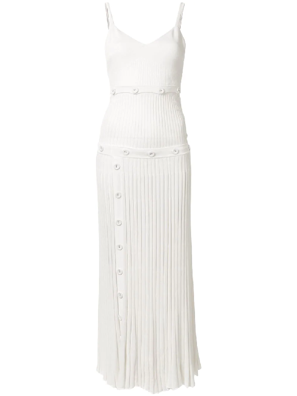 Christopher Esber Knitted Cami Dress In White | ModeSens