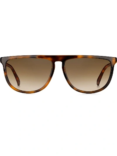 Shop Givenchy Tortoiseshell Framed Sunglasses In 棕色